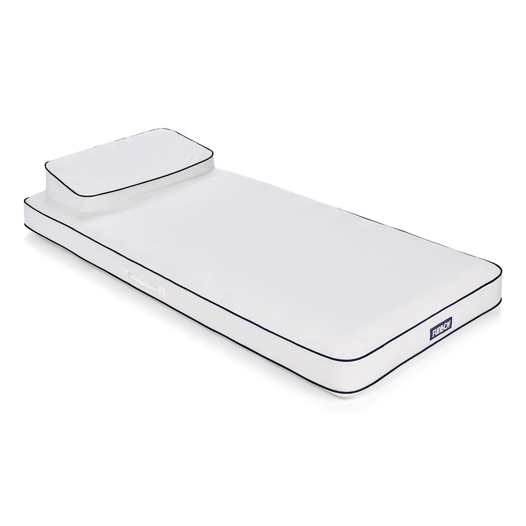 Fabric Classic Mat Lounger Pool Float - Classic White | FUNBOY Sale