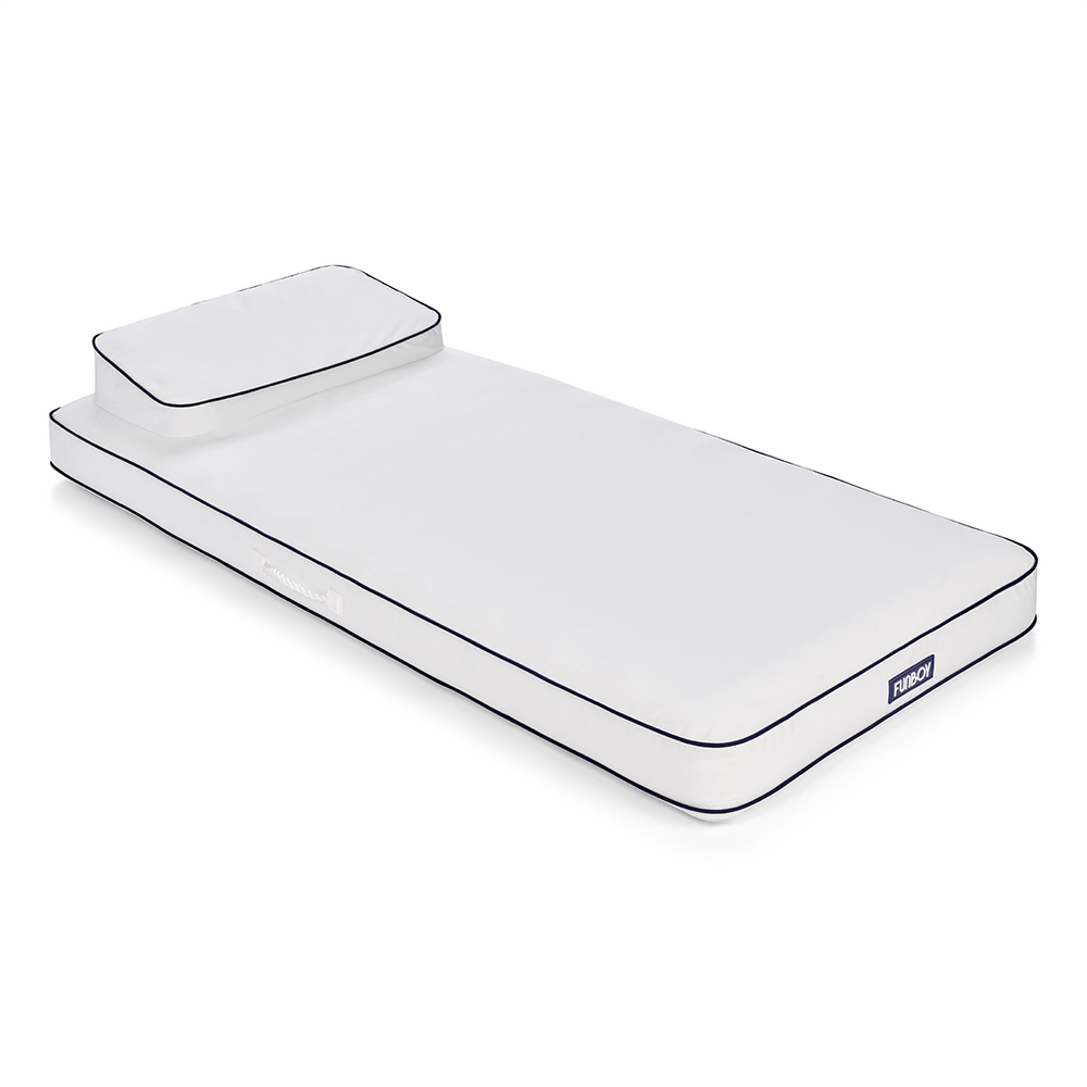 Fabric Classic Mat Lounger Pool Float - Classic White | FUNBOY Sale