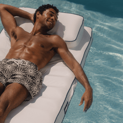 Fabric Classic Mat Lounger Pool Float - Classic White | FUNBOY Sale