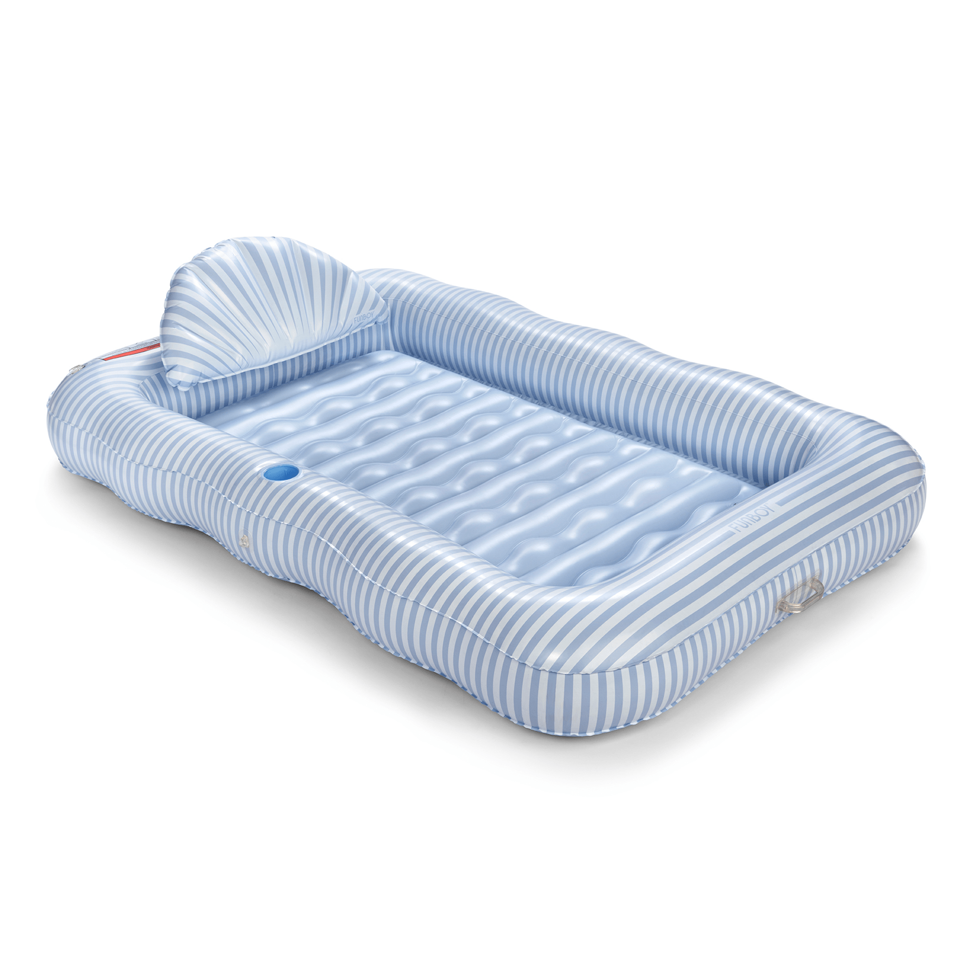 Tanning Pool Lounger: Blue & White Stripes | FUNBOY Near Me
