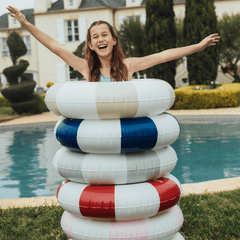 FUNBOY Vintage Sage Stripe Inflatable Kids Pool Float Tube 34" | FUNBOY Near Me