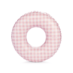 Pink Gingham Kids Tube Float | FUNBOY US