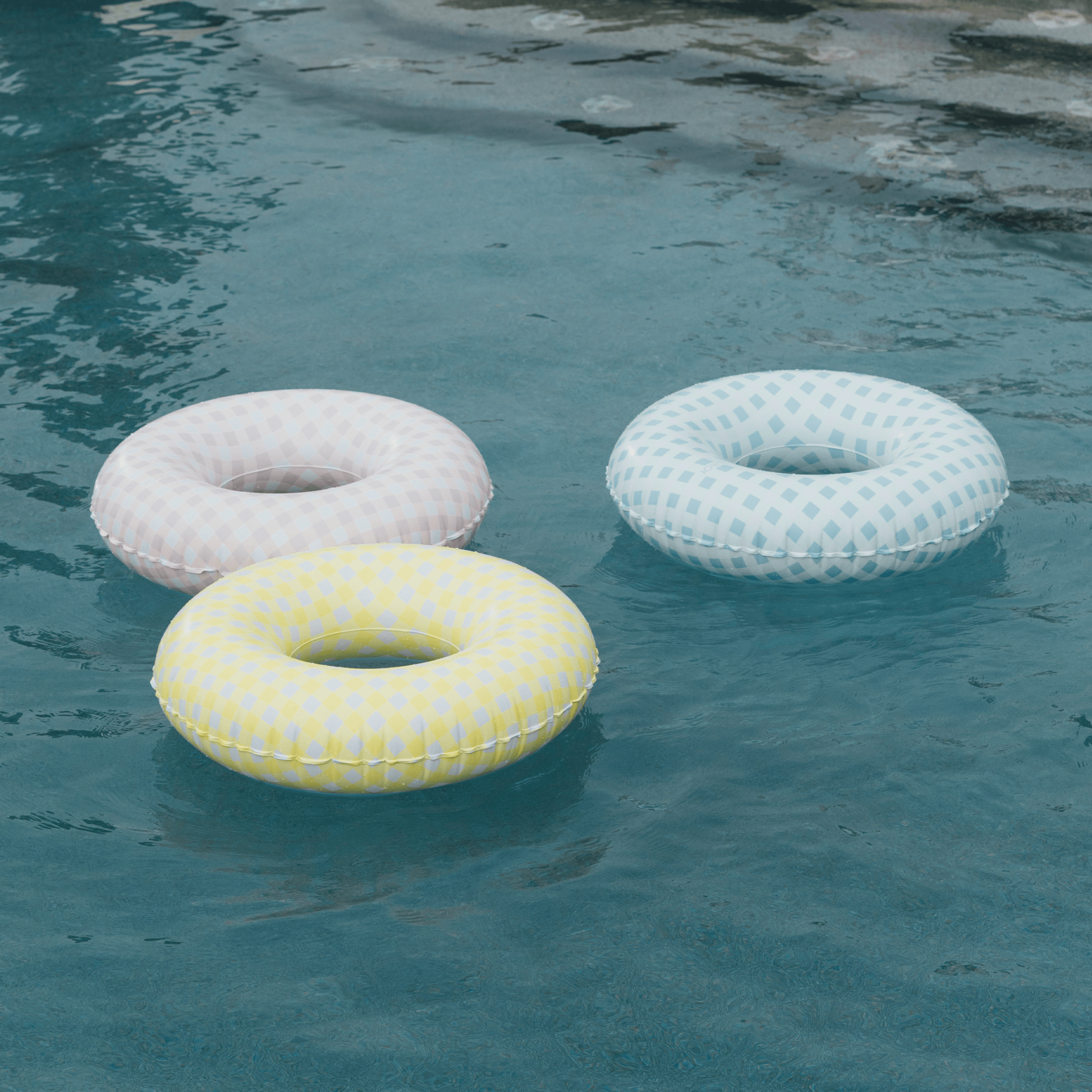 Pink Gingham Kids Tube Float | FUNBOY US