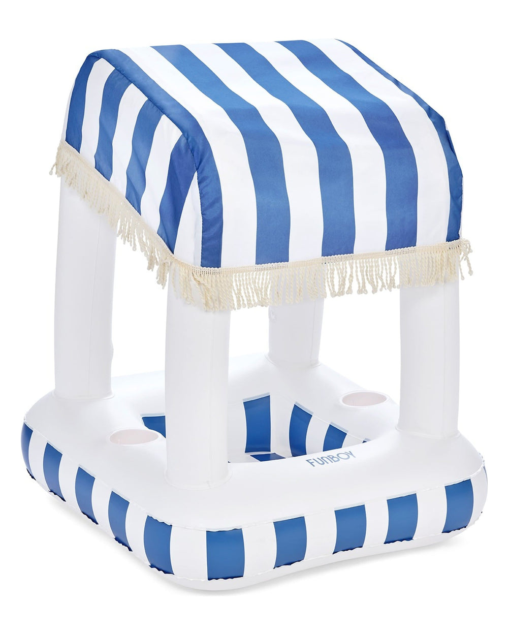 Blue & White Striped Floating Cabana Bar | FUNBOY Sale
