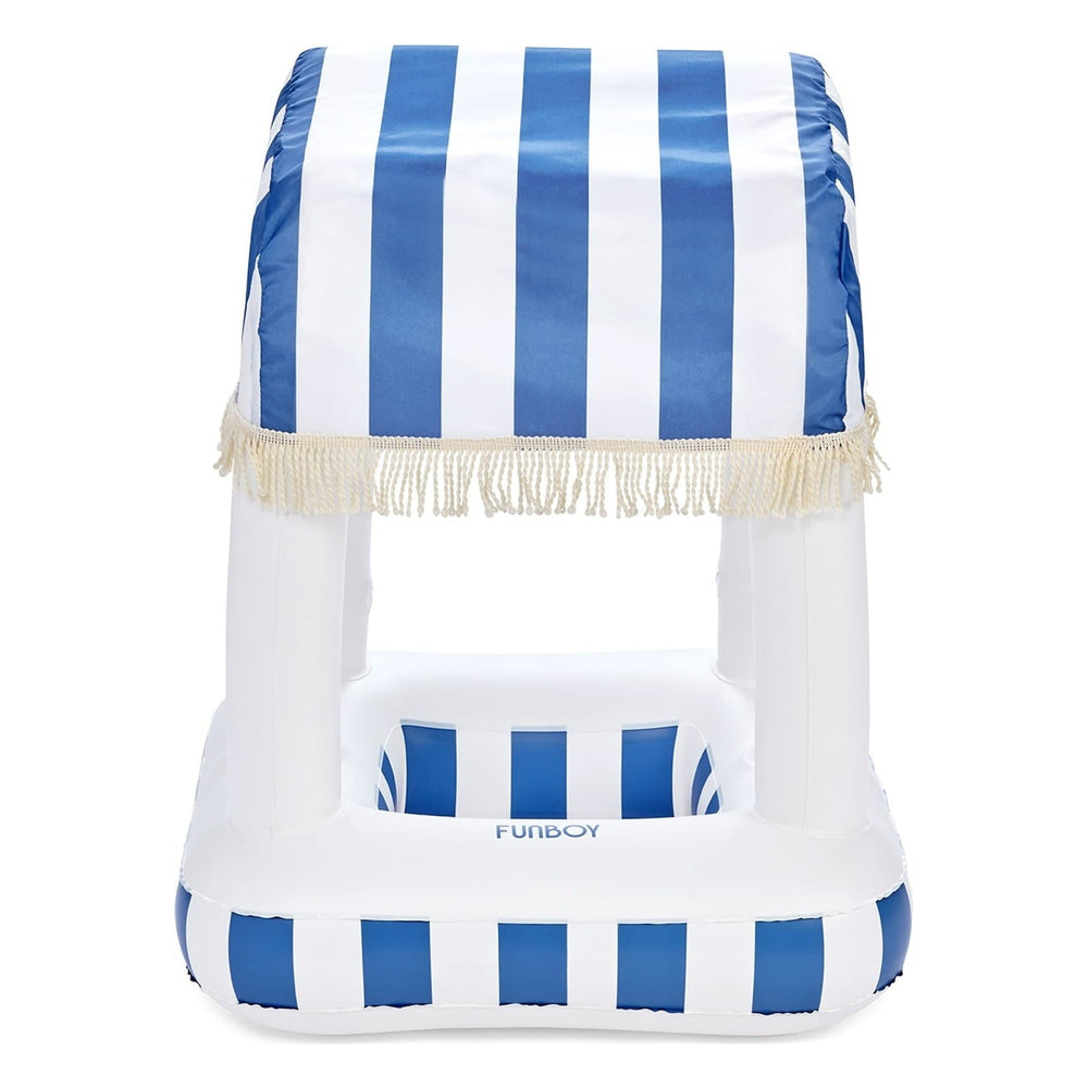 Blue & White Striped Floating Cabana Bar | FUNBOY Sale