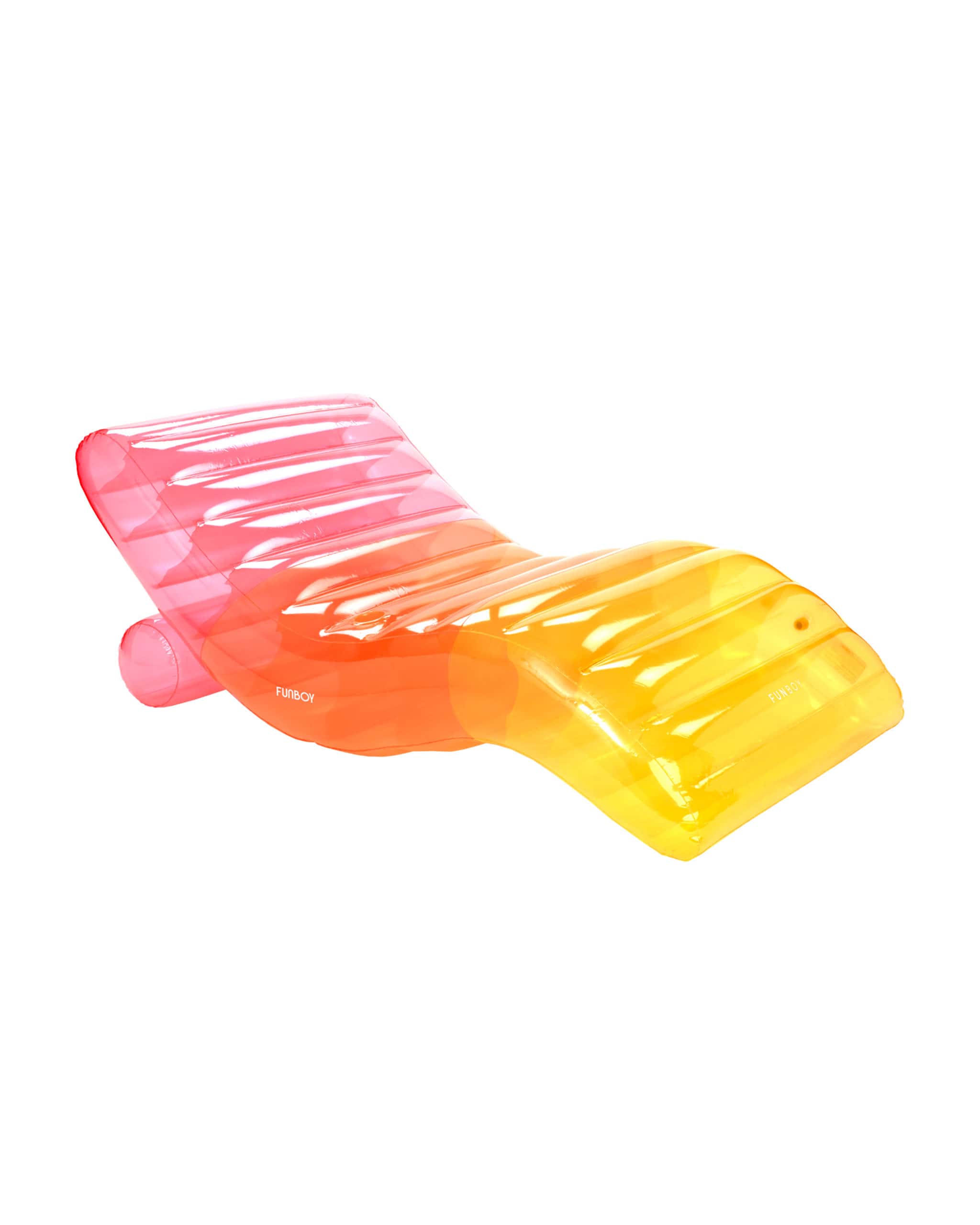 Clear Rainbow Chaise Lounger Pool Float | FUNBOY Near Me